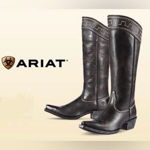 Ariat Sahara Black Leather Western Boots